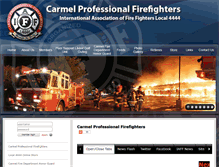 Tablet Screenshot of carmelfirefighters.com